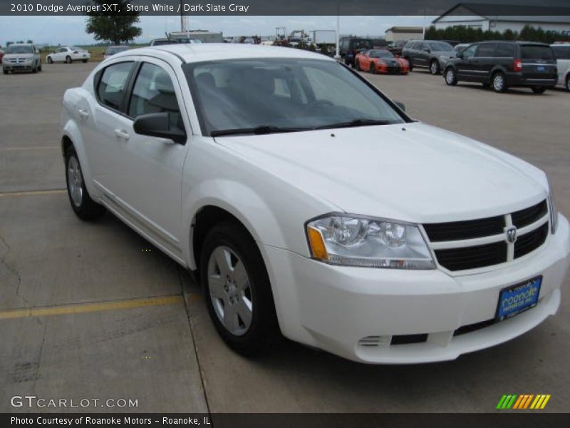 Stone White / Dark Slate Gray 2010 Dodge Avenger SXT