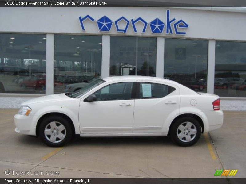 Stone White / Dark Slate Gray 2010 Dodge Avenger SXT