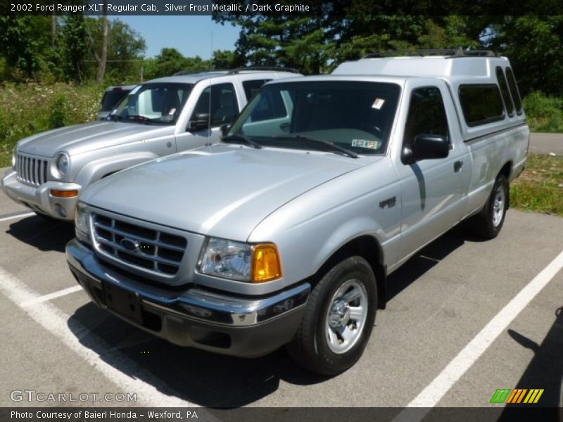 Silver Frost Metallic / Dark Graphite 2002 Ford Ranger XLT Regular Cab
