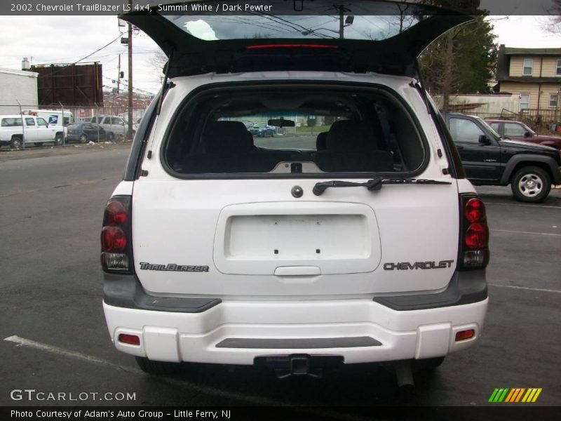 Summit White / Dark Pewter 2002 Chevrolet TrailBlazer LS 4x4
