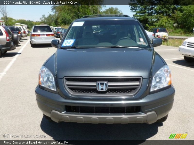 Sage Brush Pearl / Gray 2004 Honda Pilot EX 4WD