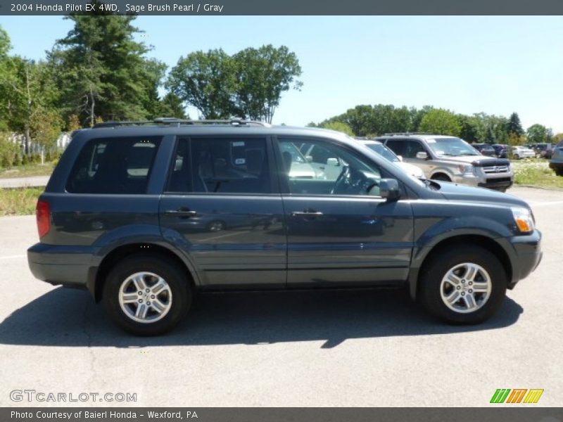 Sage Brush Pearl / Gray 2004 Honda Pilot EX 4WD