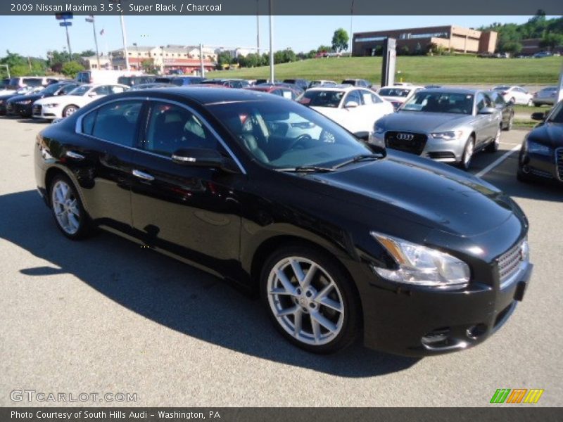 Super Black / Charcoal 2009 Nissan Maxima 3.5 S