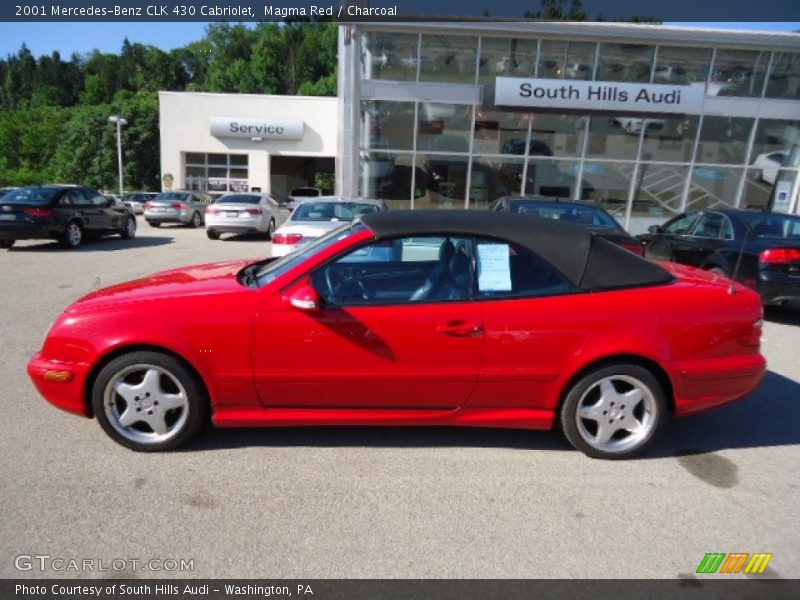 Magma Red / Charcoal 2001 Mercedes-Benz CLK 430 Cabriolet