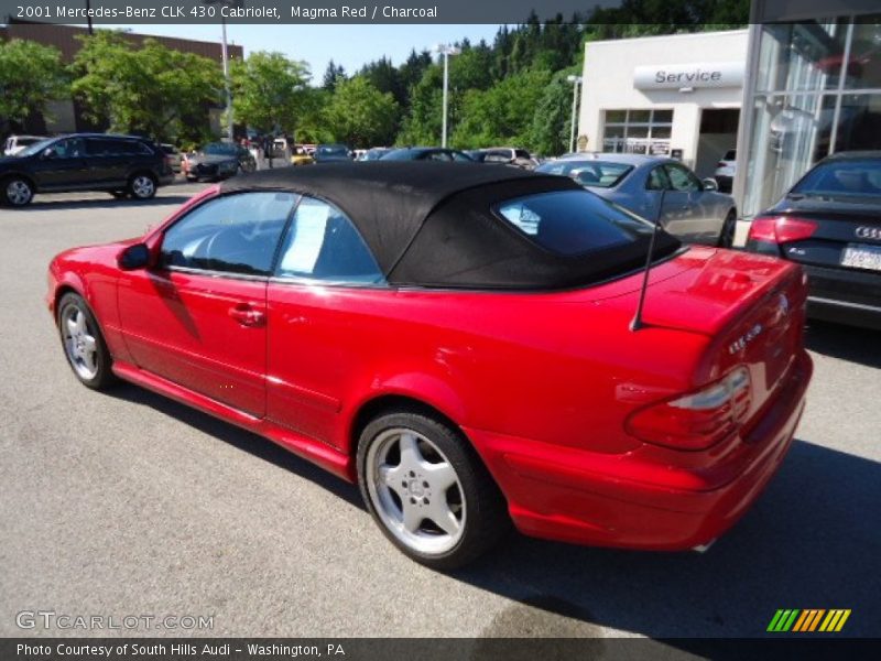 Magma Red / Charcoal 2001 Mercedes-Benz CLK 430 Cabriolet