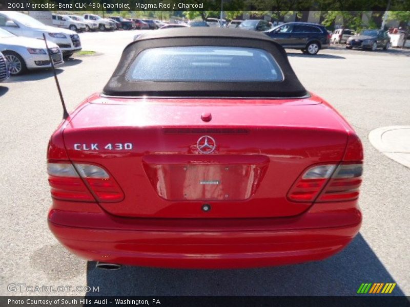 Magma Red / Charcoal 2001 Mercedes-Benz CLK 430 Cabriolet