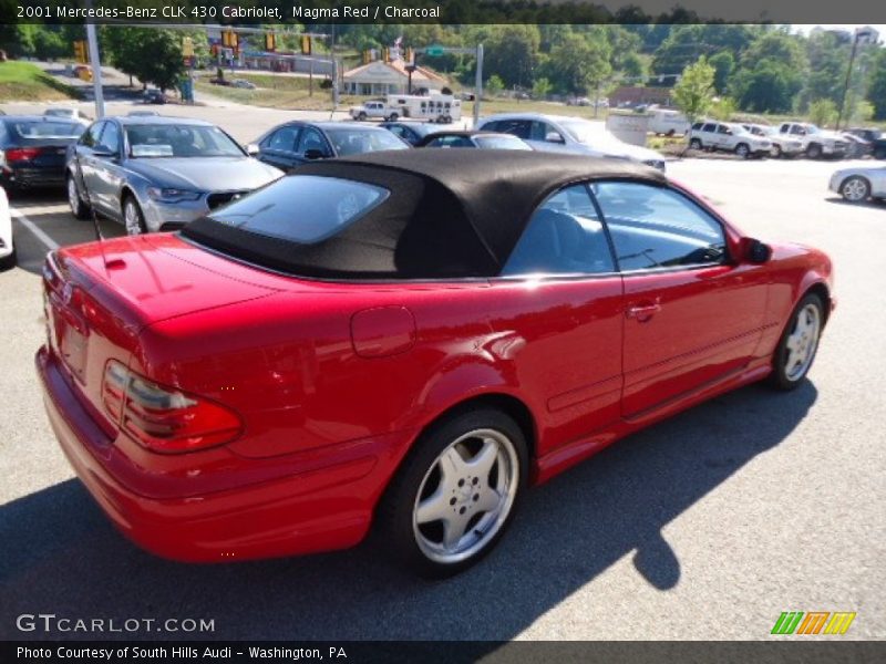Magma Red / Charcoal 2001 Mercedes-Benz CLK 430 Cabriolet