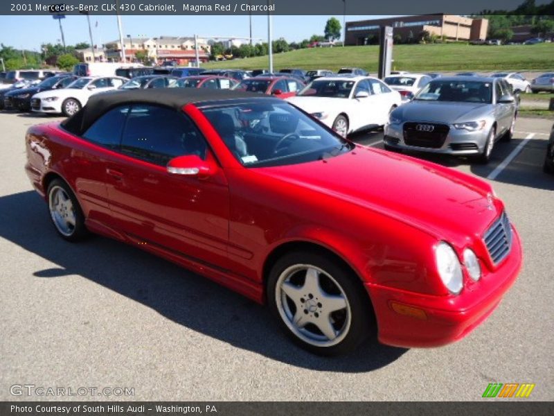 Magma Red / Charcoal 2001 Mercedes-Benz CLK 430 Cabriolet