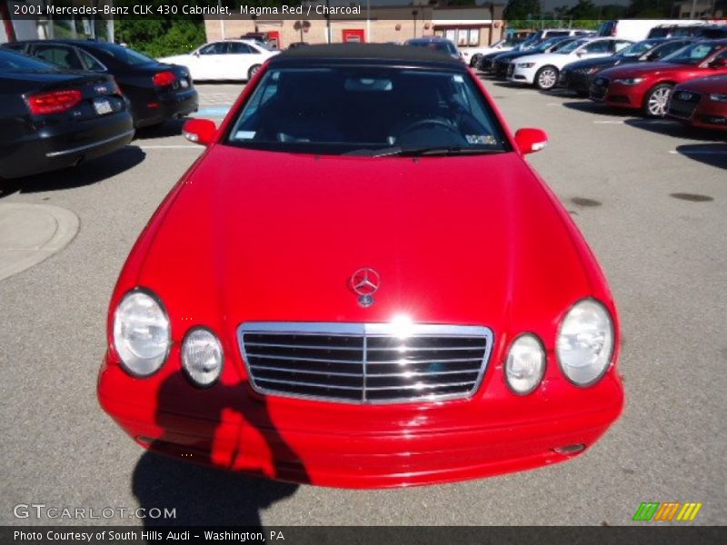 Magma Red / Charcoal 2001 Mercedes-Benz CLK 430 Cabriolet