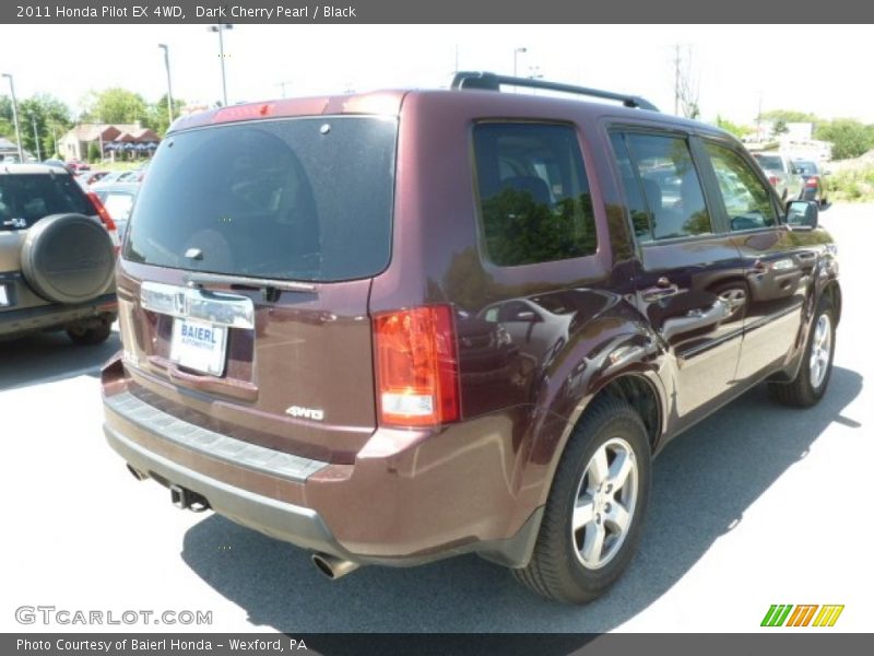 Dark Cherry Pearl / Black 2011 Honda Pilot EX 4WD