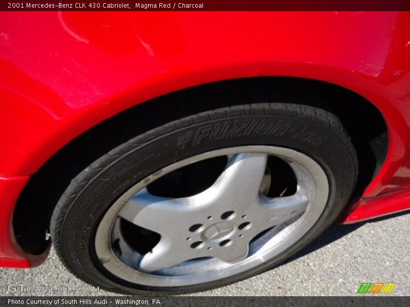 Magma Red / Charcoal 2001 Mercedes-Benz CLK 430 Cabriolet