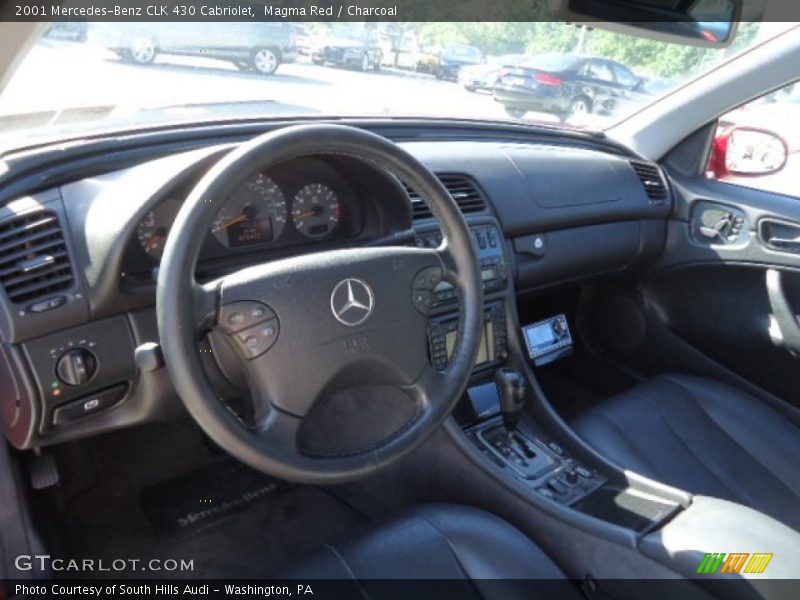 Magma Red / Charcoal 2001 Mercedes-Benz CLK 430 Cabriolet