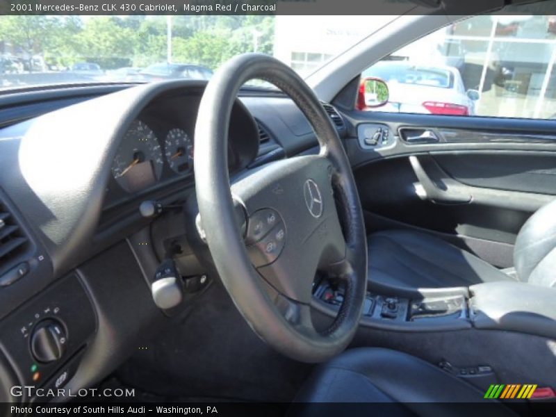 Magma Red / Charcoal 2001 Mercedes-Benz CLK 430 Cabriolet