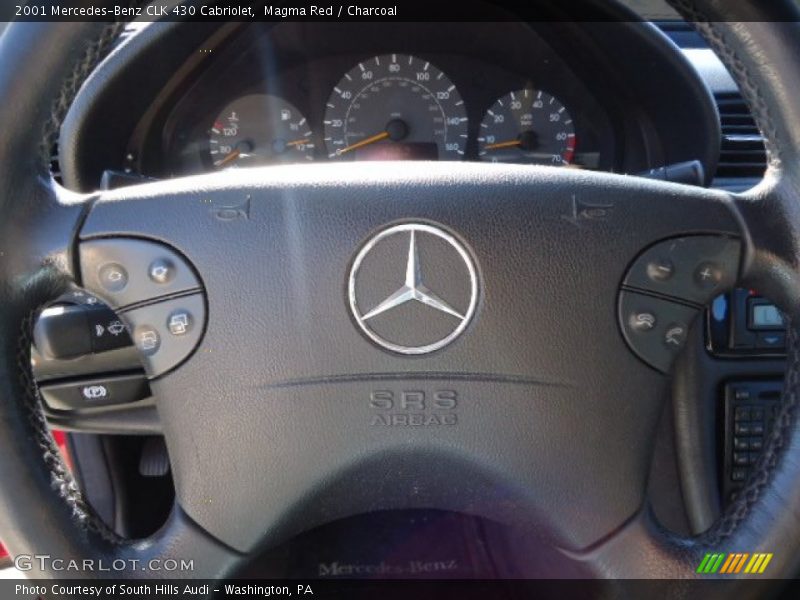 Magma Red / Charcoal 2001 Mercedes-Benz CLK 430 Cabriolet