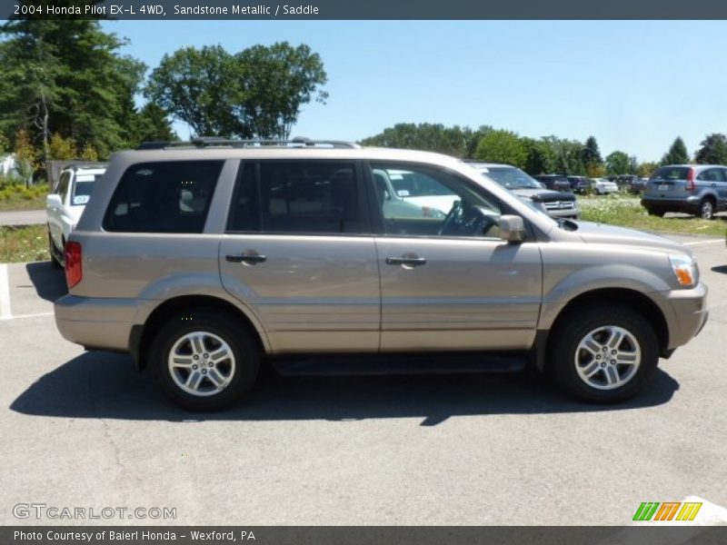 Sandstone Metallic / Saddle 2004 Honda Pilot EX-L 4WD