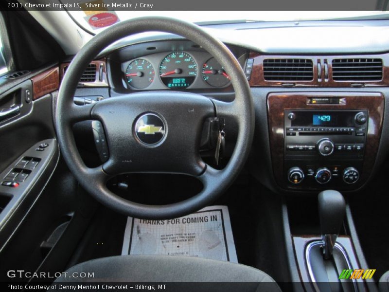 Silver Ice Metallic / Gray 2011 Chevrolet Impala LS