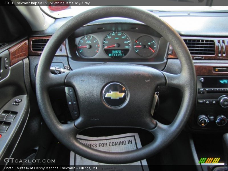 Silver Ice Metallic / Gray 2011 Chevrolet Impala LS