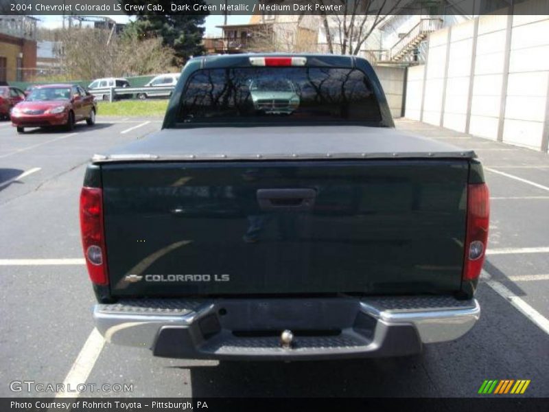 Dark Green Metallic / Medium Dark Pewter 2004 Chevrolet Colorado LS Crew Cab