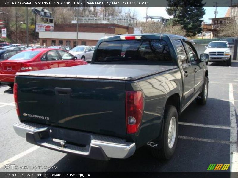 Dark Green Metallic / Medium Dark Pewter 2004 Chevrolet Colorado LS Crew Cab