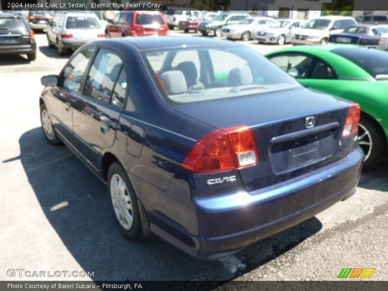 Eternal Blue Pearl / Gray 2004 Honda Civic LX Sedan