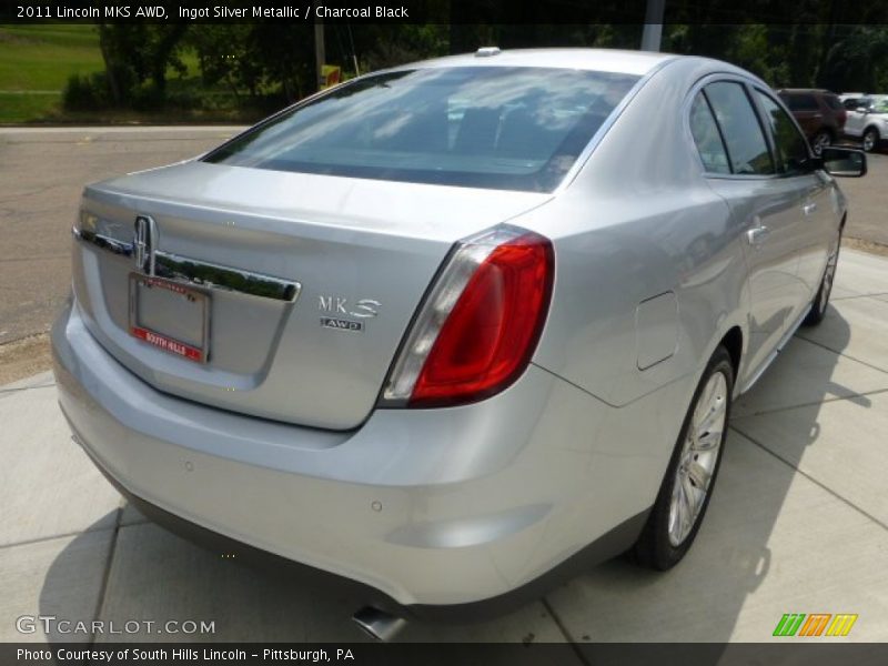 Ingot Silver Metallic / Charcoal Black 2011 Lincoln MKS AWD