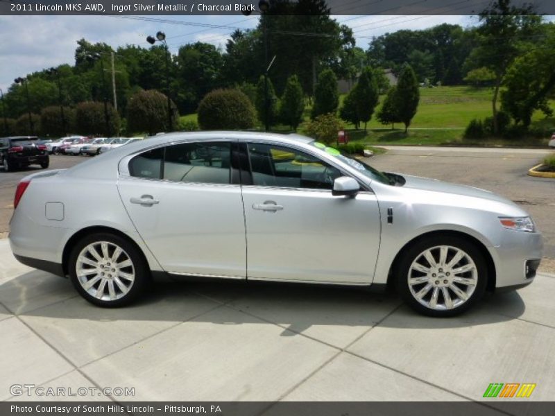 Ingot Silver Metallic / Charcoal Black 2011 Lincoln MKS AWD