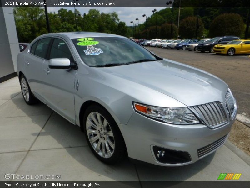 Ingot Silver Metallic / Charcoal Black 2011 Lincoln MKS AWD