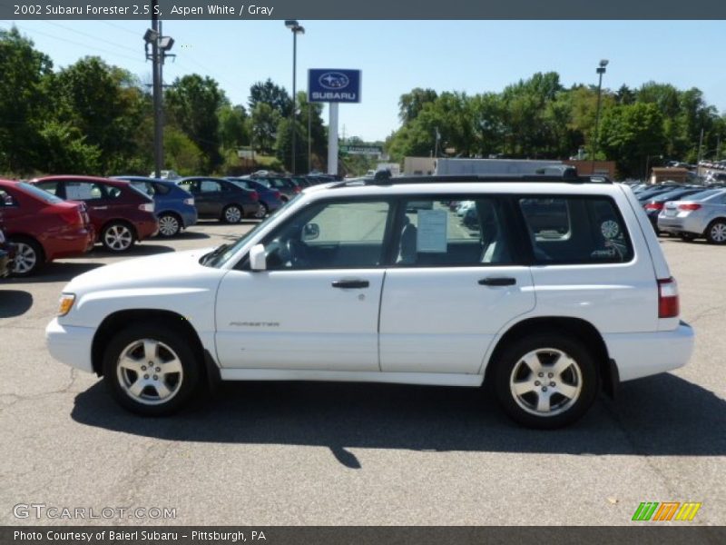 Aspen White / Gray 2002 Subaru Forester 2.5 S