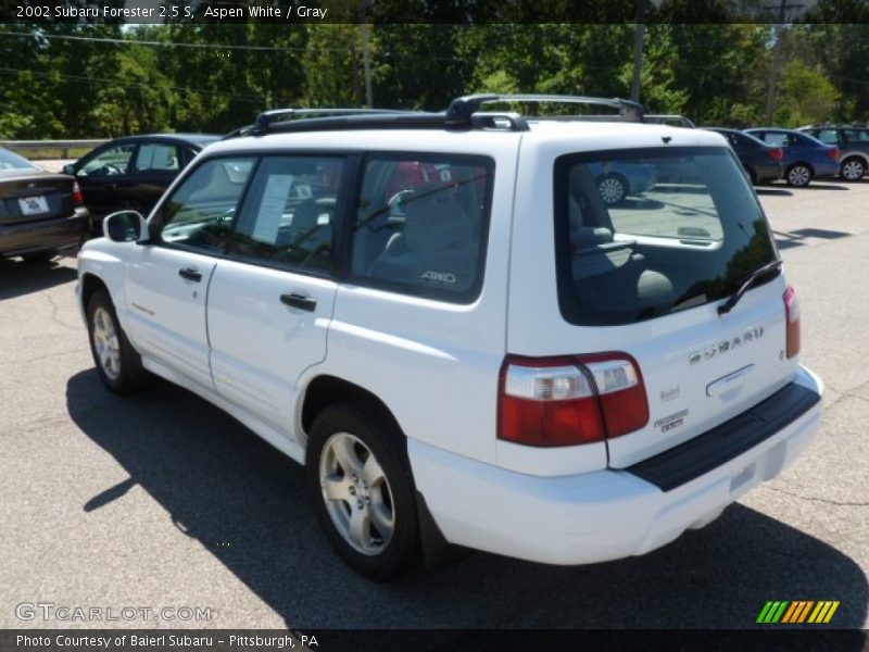 Aspen White / Gray 2002 Subaru Forester 2.5 S