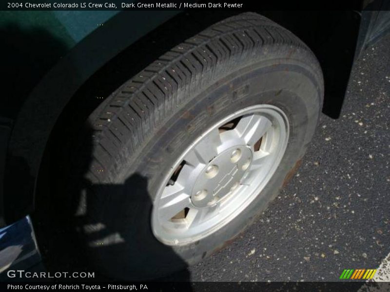 Dark Green Metallic / Medium Dark Pewter 2004 Chevrolet Colorado LS Crew Cab