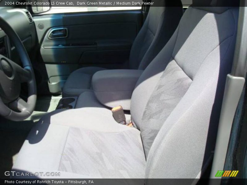 Dark Green Metallic / Medium Dark Pewter 2004 Chevrolet Colorado LS Crew Cab