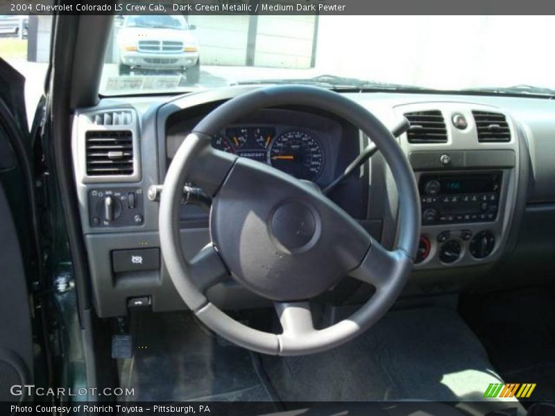 Dark Green Metallic / Medium Dark Pewter 2004 Chevrolet Colorado LS Crew Cab
