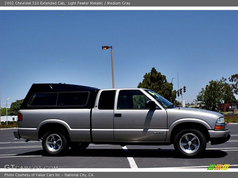 Light Pewter Metallic / Medium Gray 2002 Chevrolet S10 Extended Cab