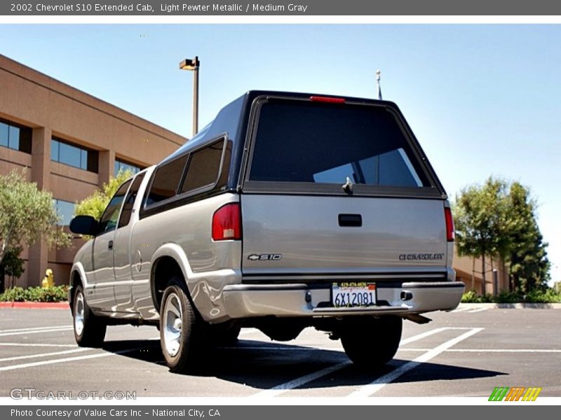 Light Pewter Metallic / Medium Gray 2002 Chevrolet S10 Extended Cab