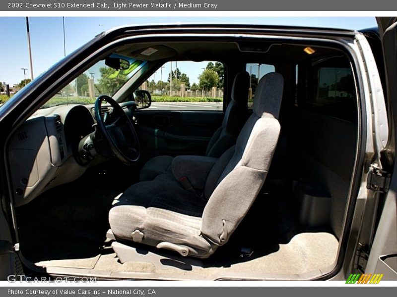 Light Pewter Metallic / Medium Gray 2002 Chevrolet S10 Extended Cab