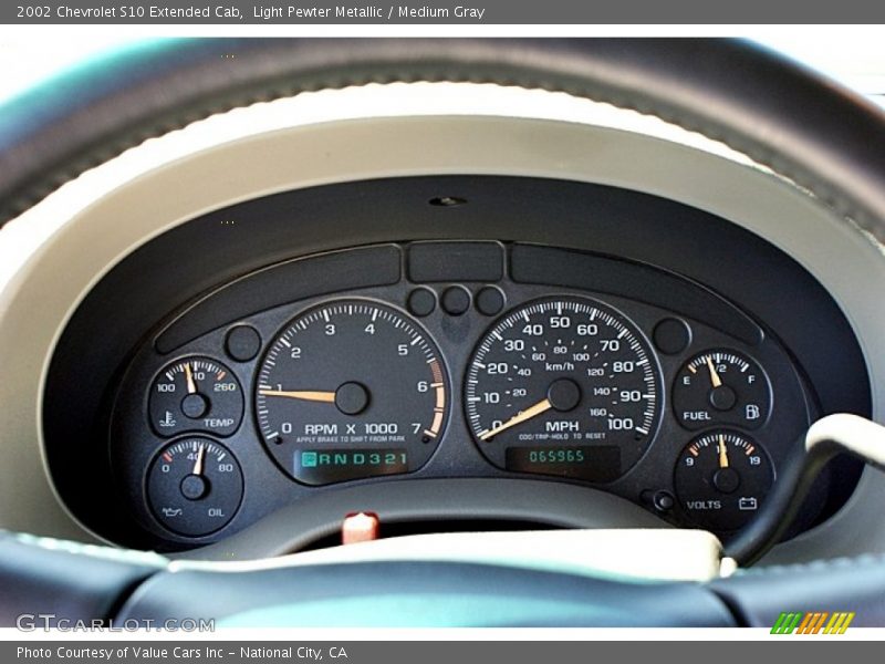  2002 S10 Extended Cab Extended Cab Gauges