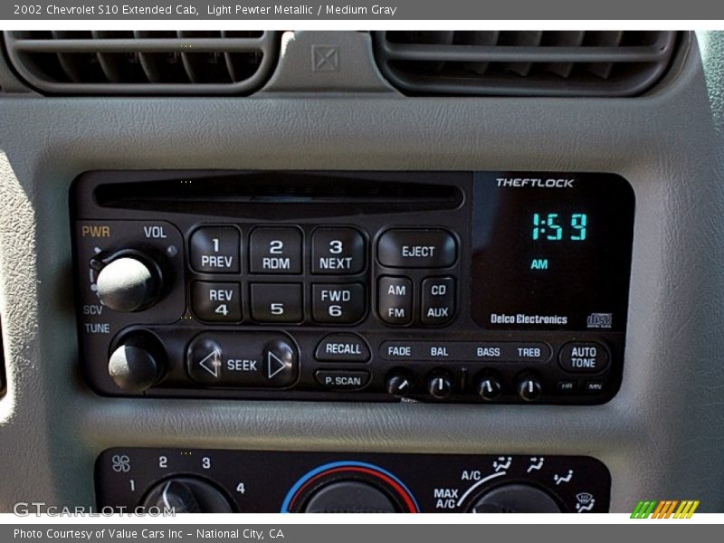 Audio System of 2002 S10 Extended Cab
