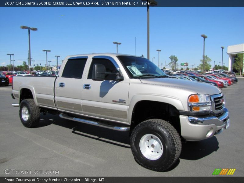 Silver Birch Metallic / Pewter 2007 GMC Sierra 3500HD Classic SLE Crew Cab 4x4