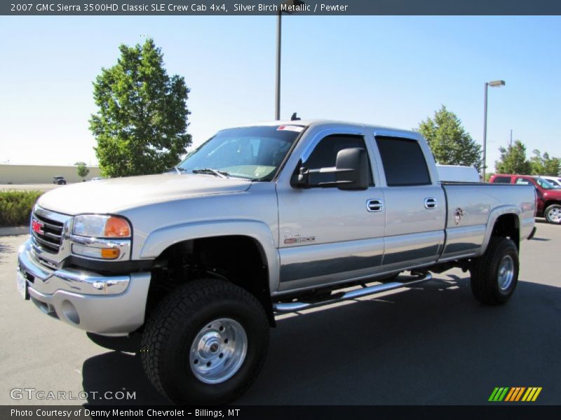 Silver Birch Metallic / Pewter 2007 GMC Sierra 3500HD Classic SLE Crew Cab 4x4