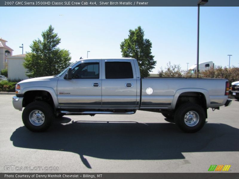 Silver Birch Metallic / Pewter 2007 GMC Sierra 3500HD Classic SLE Crew Cab 4x4