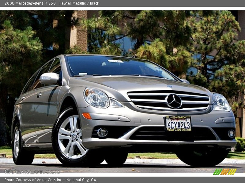 Pewter Metallic / Black 2008 Mercedes-Benz R 350
