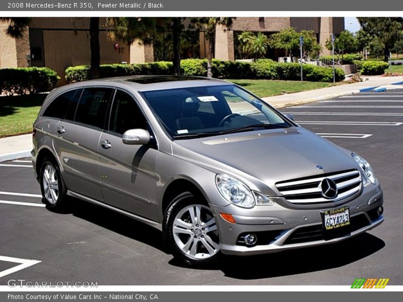 Pewter Metallic / Black 2008 Mercedes-Benz R 350