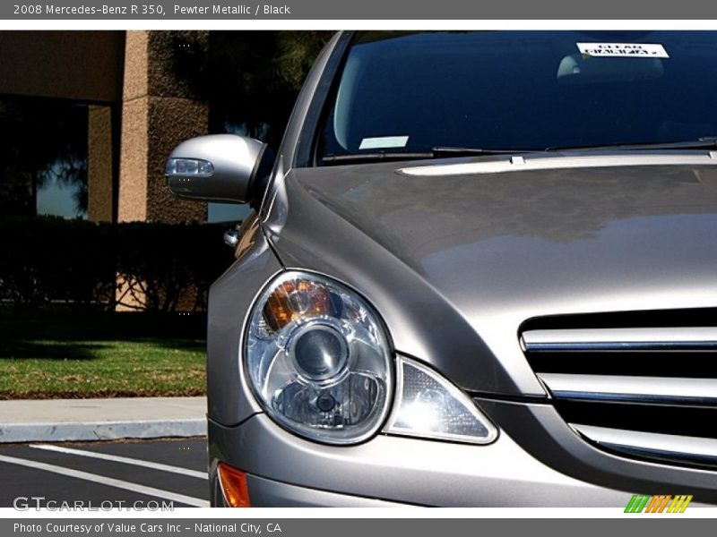 Pewter Metallic / Black 2008 Mercedes-Benz R 350