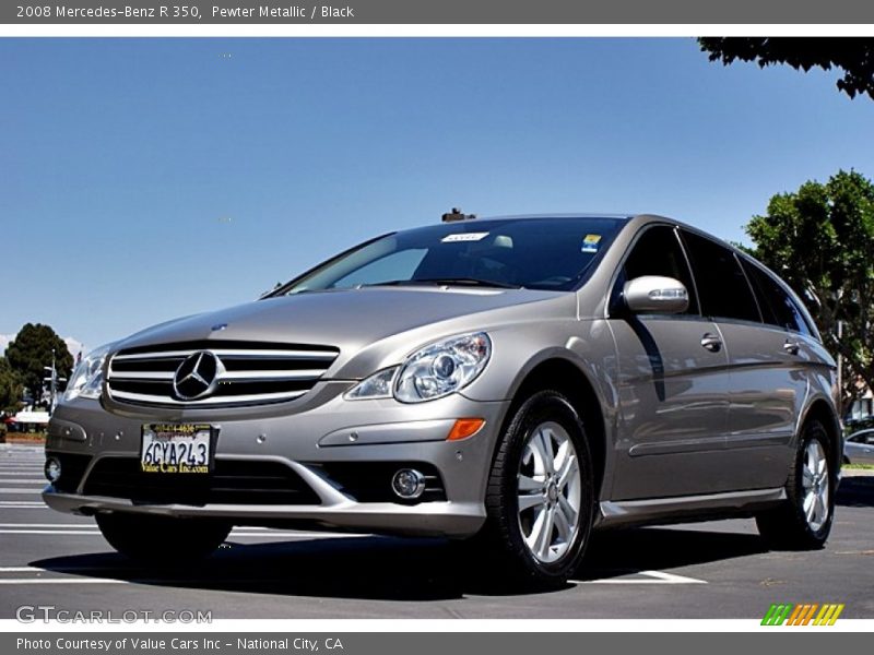 Pewter Metallic / Black 2008 Mercedes-Benz R 350