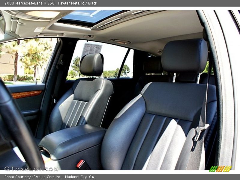 Pewter Metallic / Black 2008 Mercedes-Benz R 350