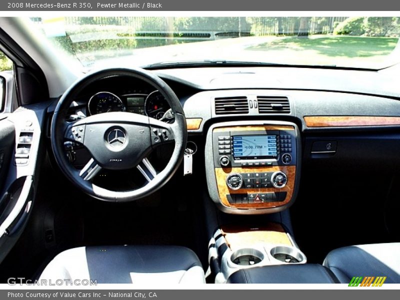 Pewter Metallic / Black 2008 Mercedes-Benz R 350