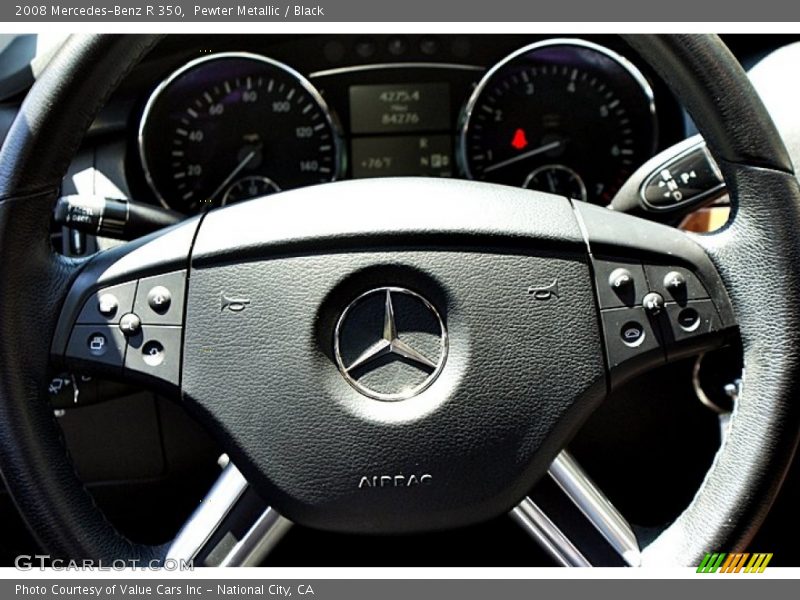 Pewter Metallic / Black 2008 Mercedes-Benz R 350