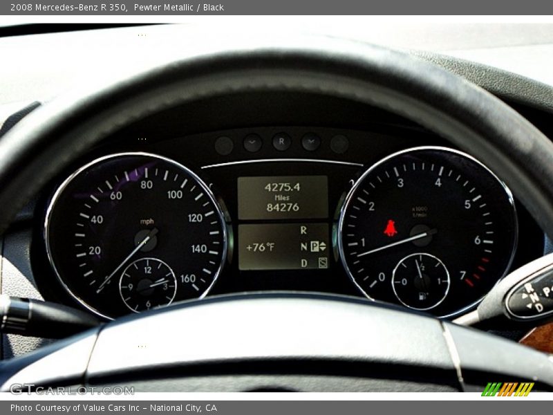 Pewter Metallic / Black 2008 Mercedes-Benz R 350