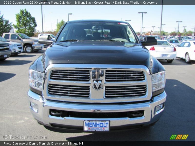 Brilliant Black Crystal Pearl / Dark Slate/Medium Graystone 2010 Dodge Ram 2500 Laramie Mega Cab 4x4