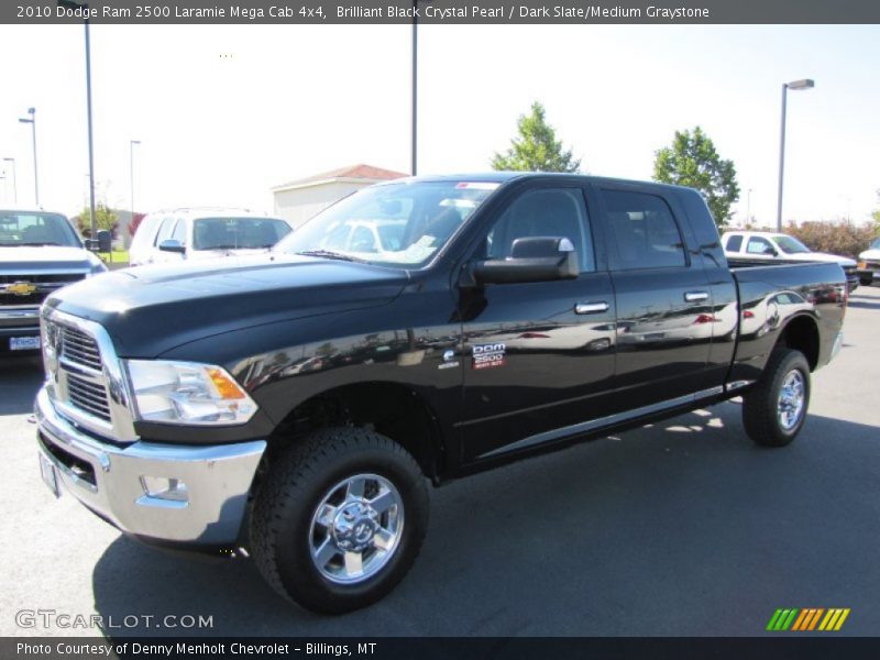 Brilliant Black Crystal Pearl / Dark Slate/Medium Graystone 2010 Dodge Ram 2500 Laramie Mega Cab 4x4